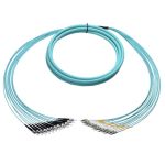 [TCM-BLCST12M4-30] Tconnect Plenum Breakout 12 Fiber LC-ST Multimode 50/125μm (OM4) 30m